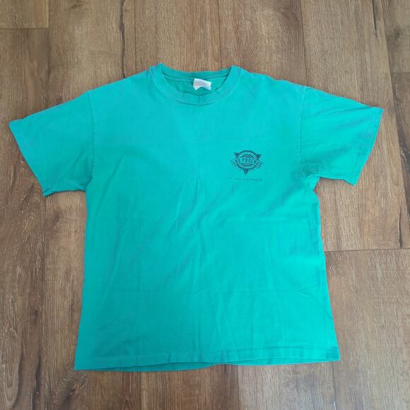 VTG Tequila Shooter Lizard Adult Large Shirt Alcohol Beer Reptile Snake Teal - Picture 4 of 9